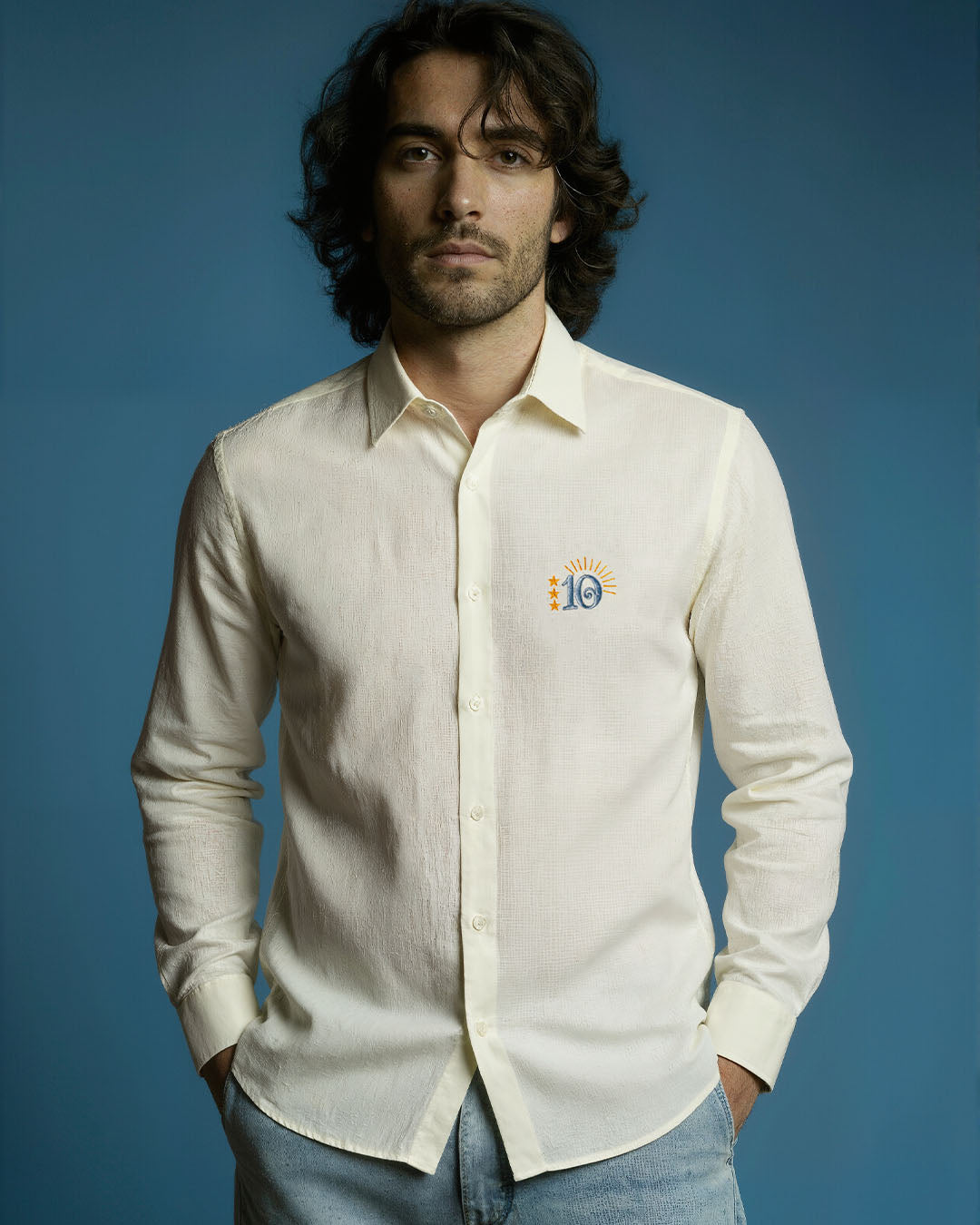 Argentina Linen-Blend Shirt