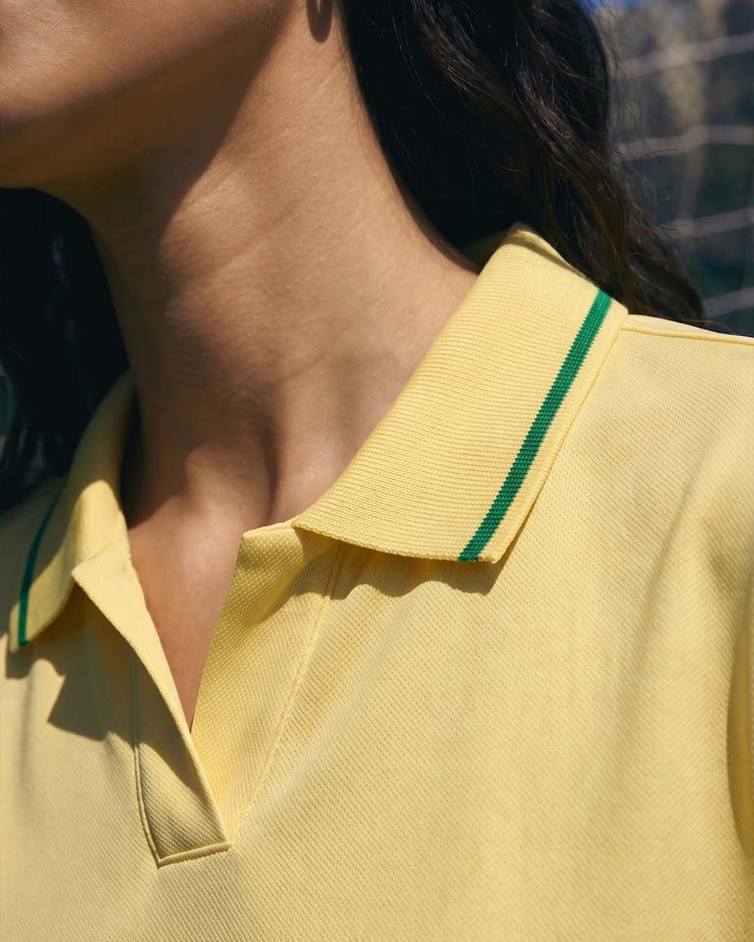 Brazil Women's Oversized Cropped Polo