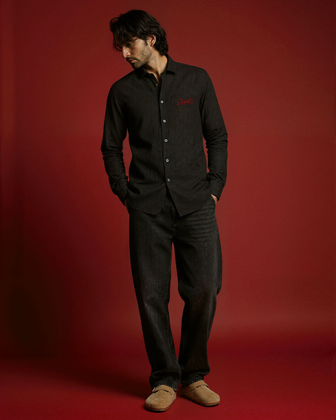Devils Linen-Blend Shirt