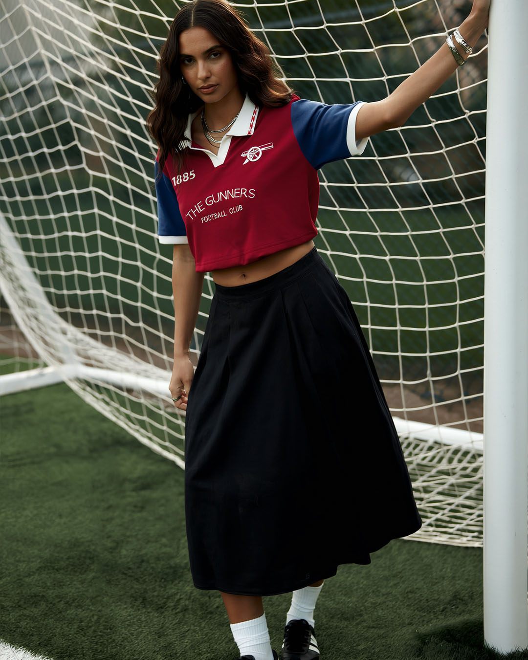 Gunners Women's Oversized Cropped Polo