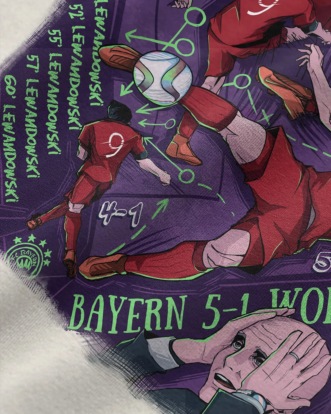Lewandowski Five-peat T-shirt
