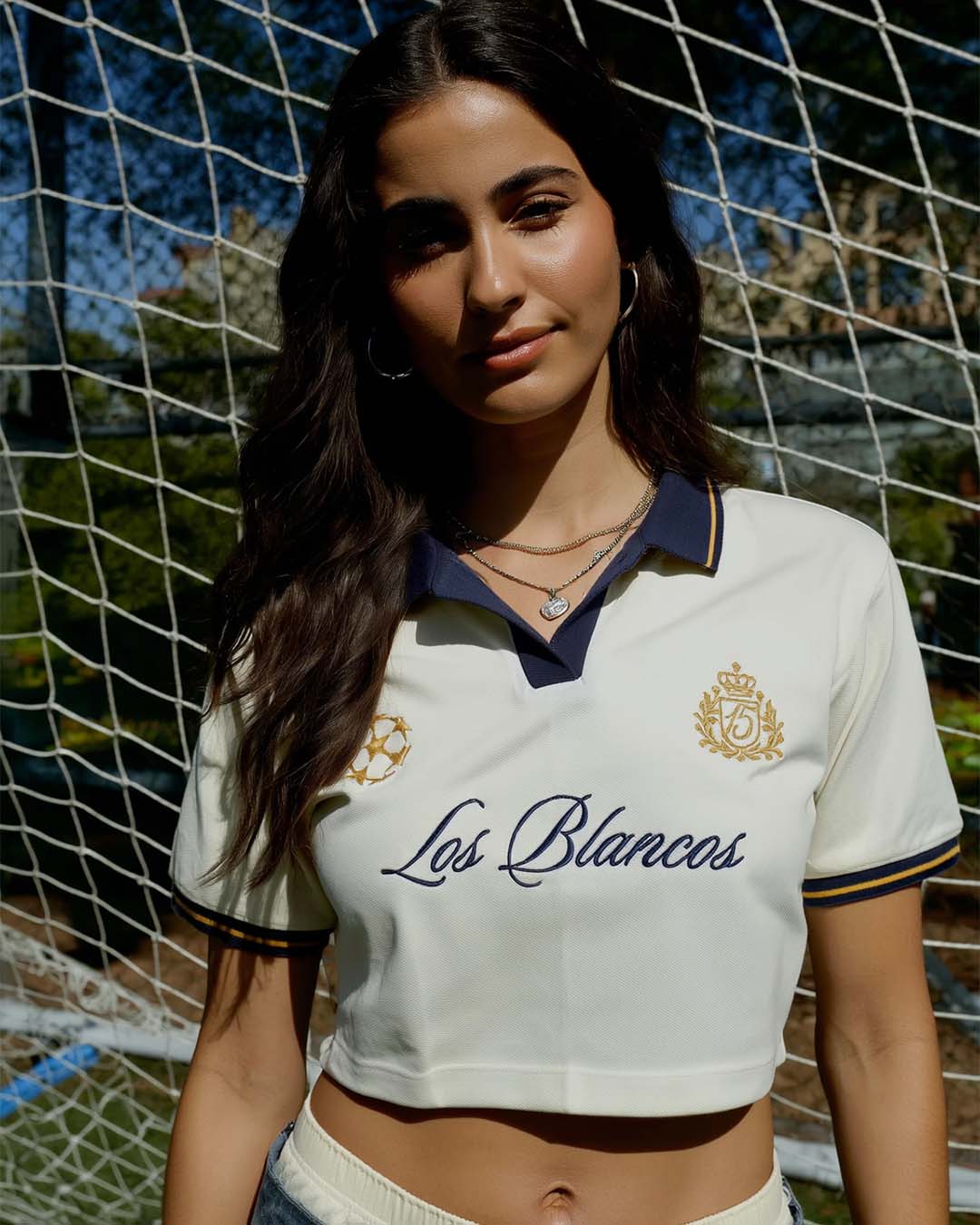 Madrid Women's Oversized Cropped Polo