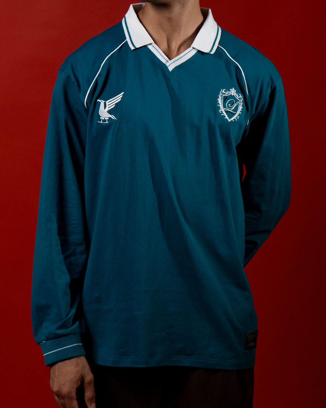 Red Bird Teal Vintage