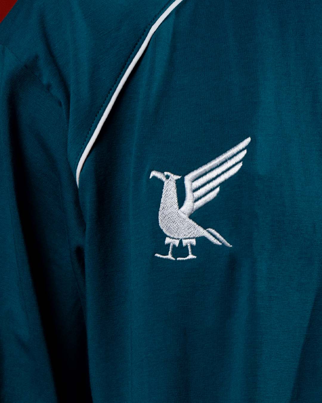 Red Bird Teal Vintage