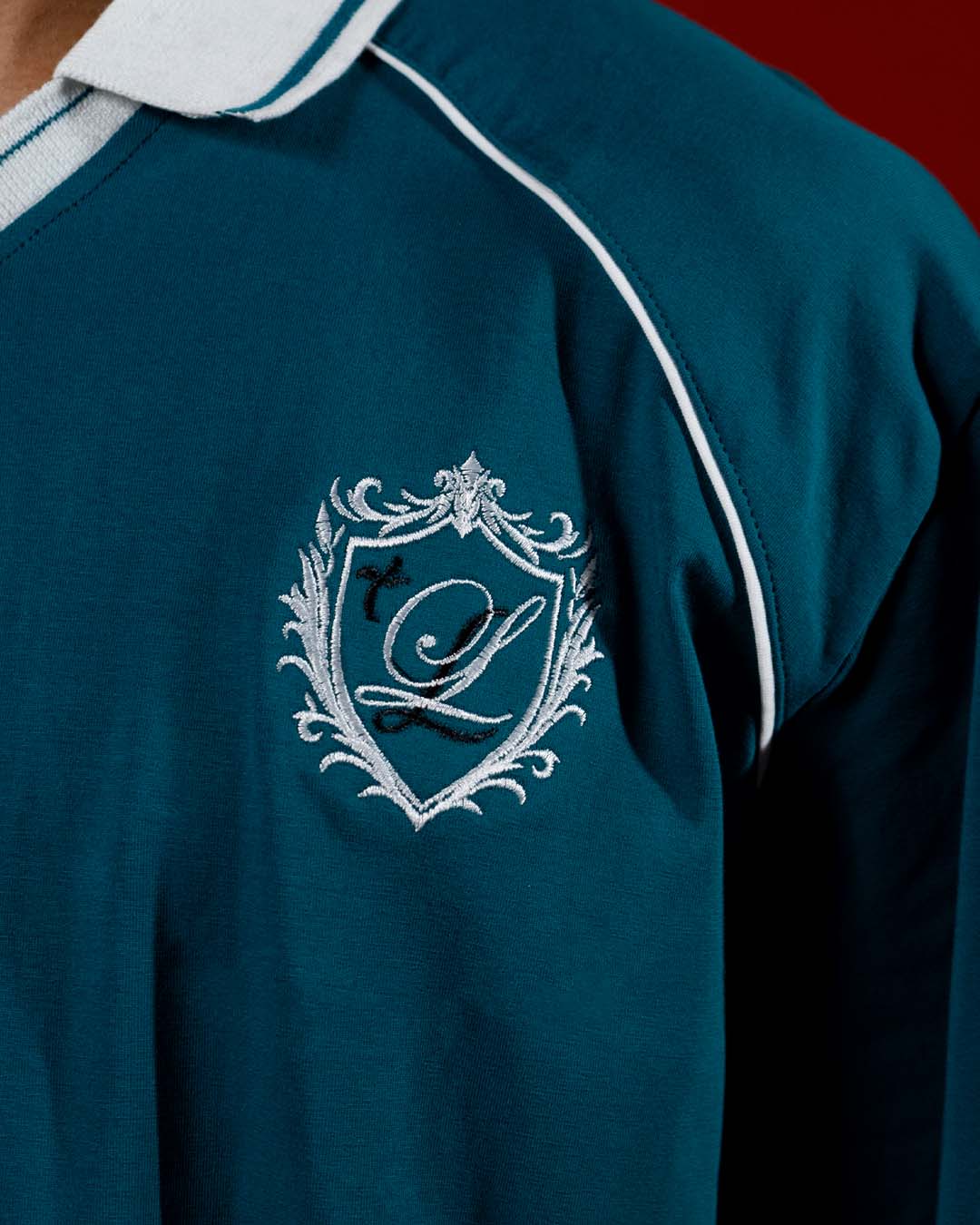 Red Bird Teal Vintage