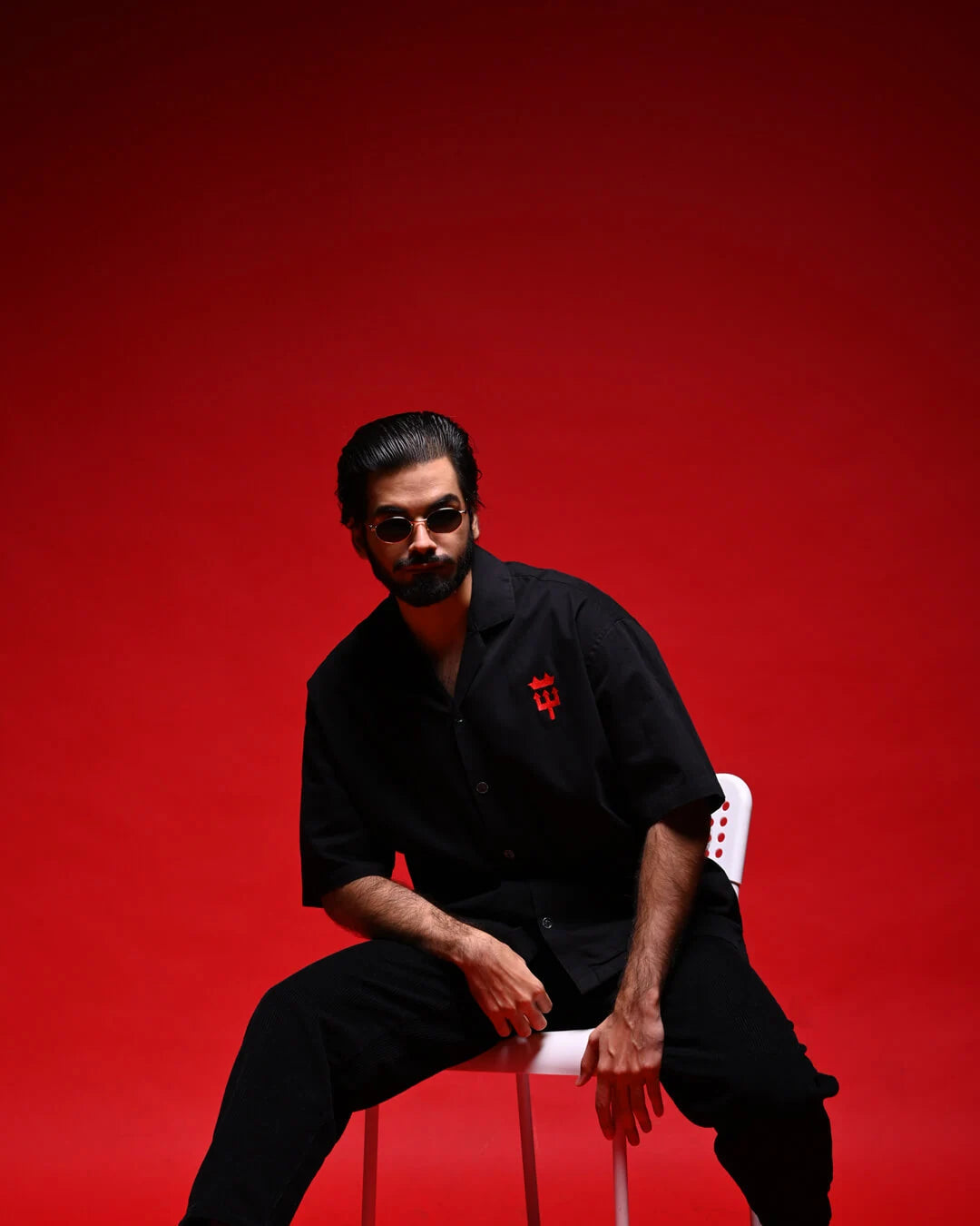 Red Devils Cuban Collared Shirt