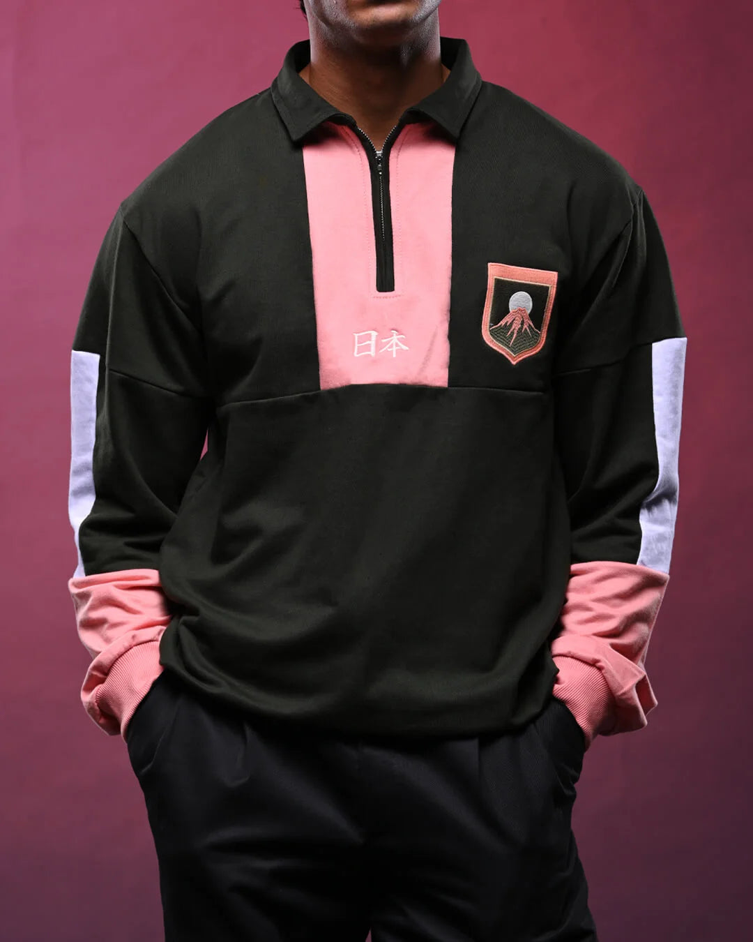 Japan Collared Sweatshirt
