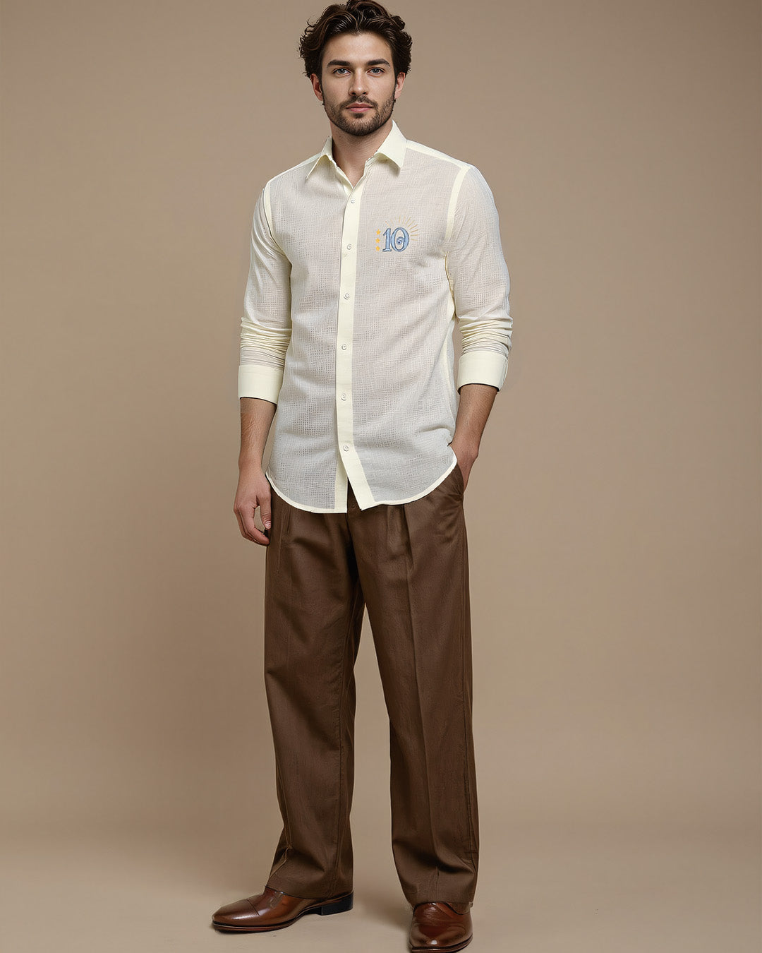 Argentina Linen-Blend Shirt