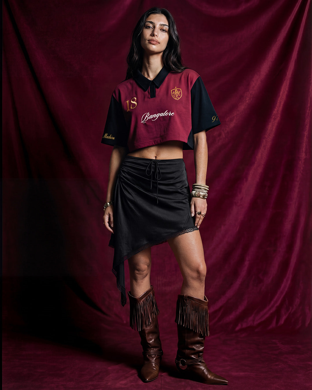 Bangalore Women's Oversized Cropped Polo