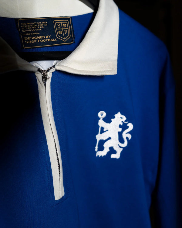 Blue Lions Collared Sweatshirt