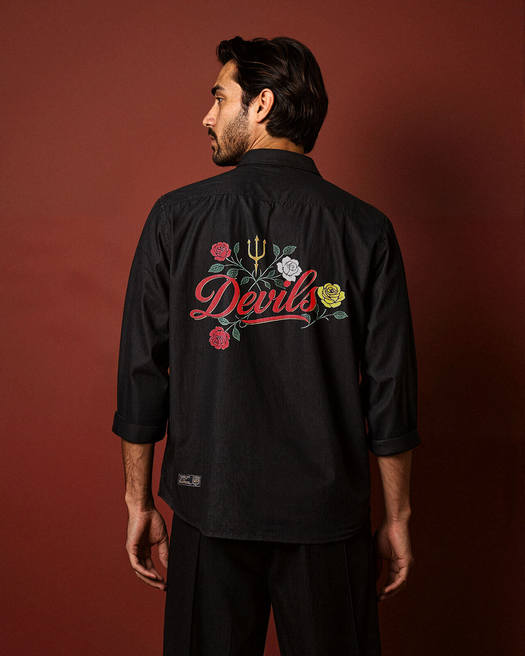 Devils Linen-Blend Shirt
