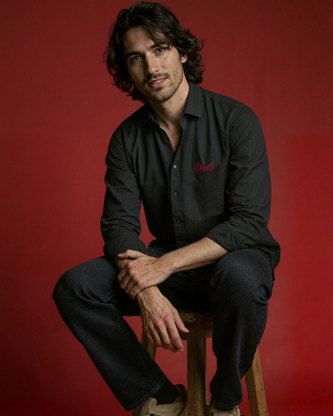 Devils Linen-Blend Shirt