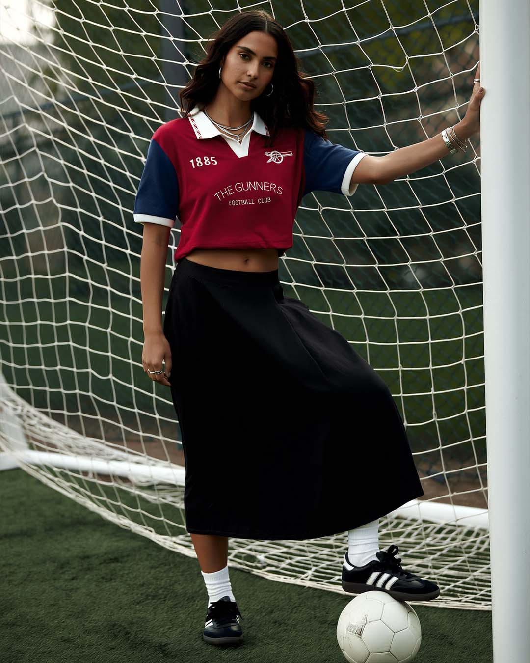 Gunners Women's Oversized Cropped Polo