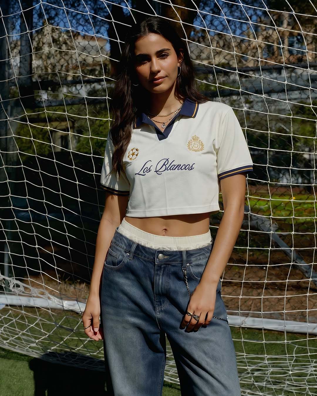 Madrid Women's Oversized Cropped Polo