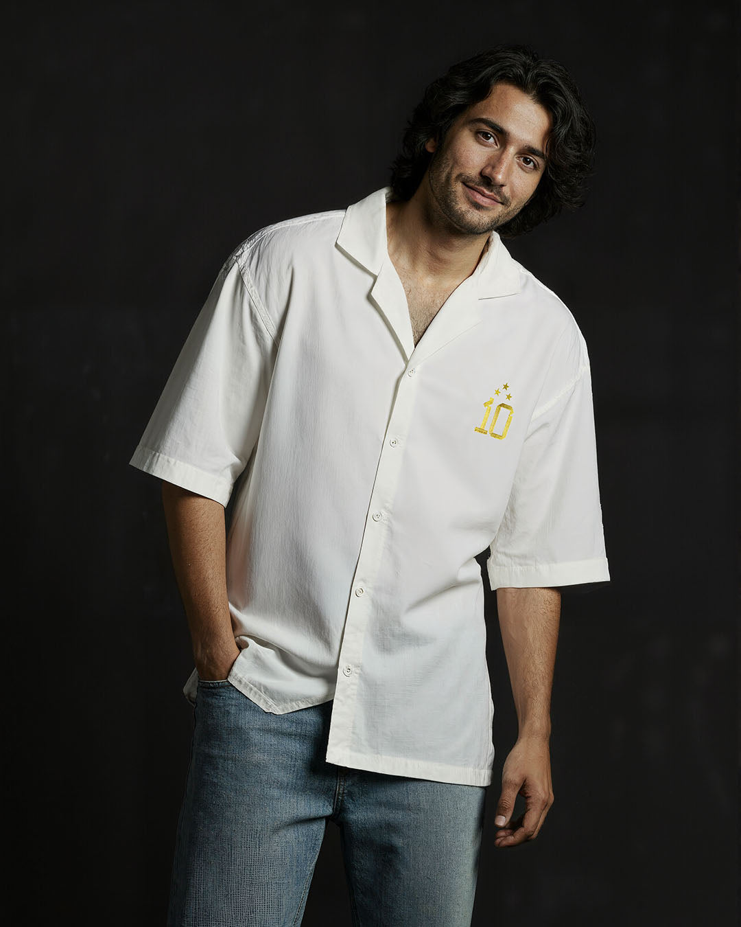 The Goat White Cuban Shirt