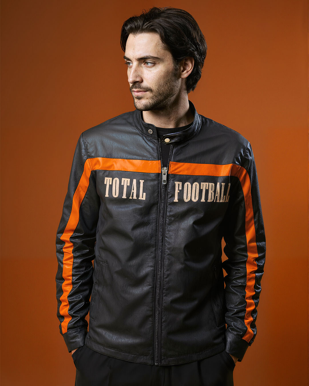 Total Football Pure Leather Jacket